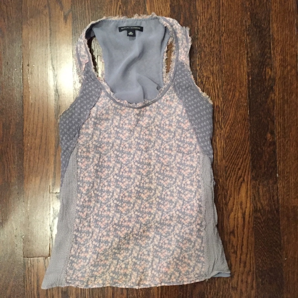 Banana Republic Floral Tank Top Sz XS